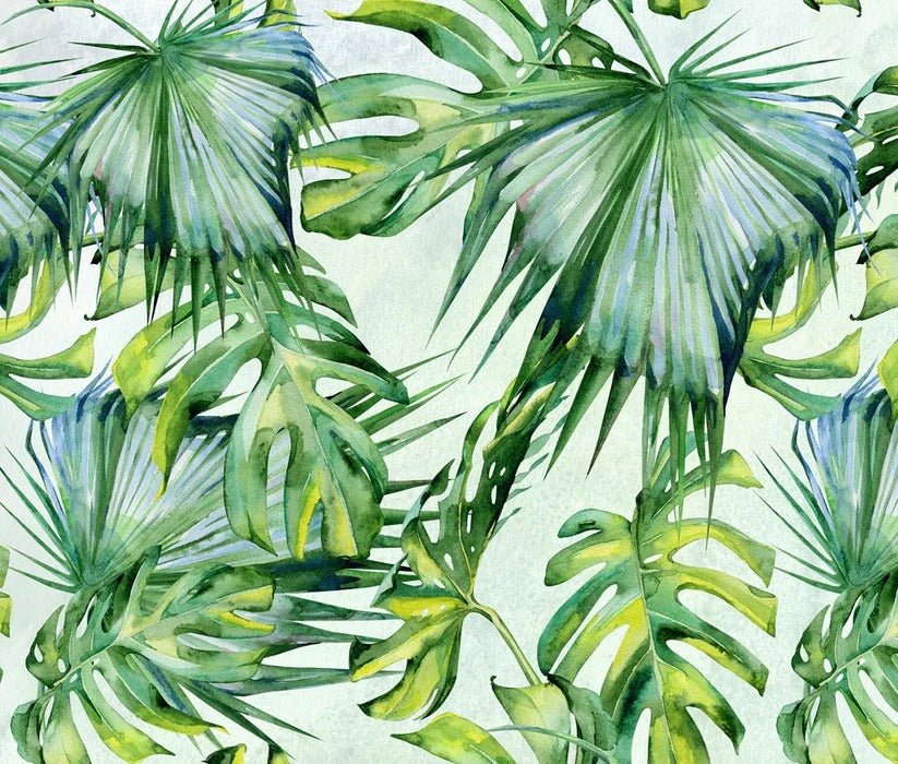 Papel pintado Follaje verde