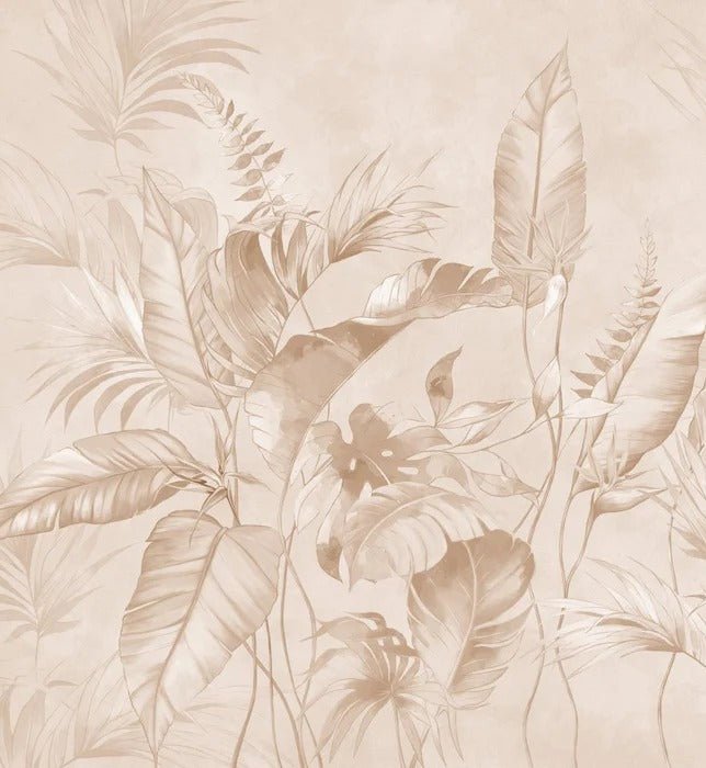 Papier peint élégante jungle poudrée