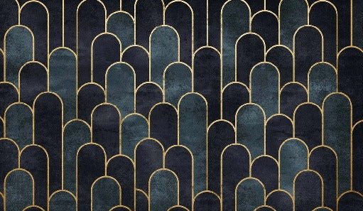 Papier peint dark blue chic