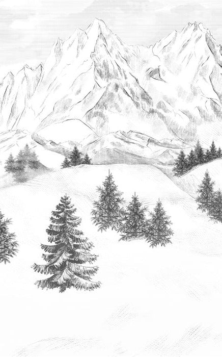 Tapete Berggipfel von Chamonix