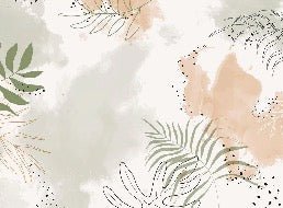Panorama-Tapete Aquarell Pflanzen