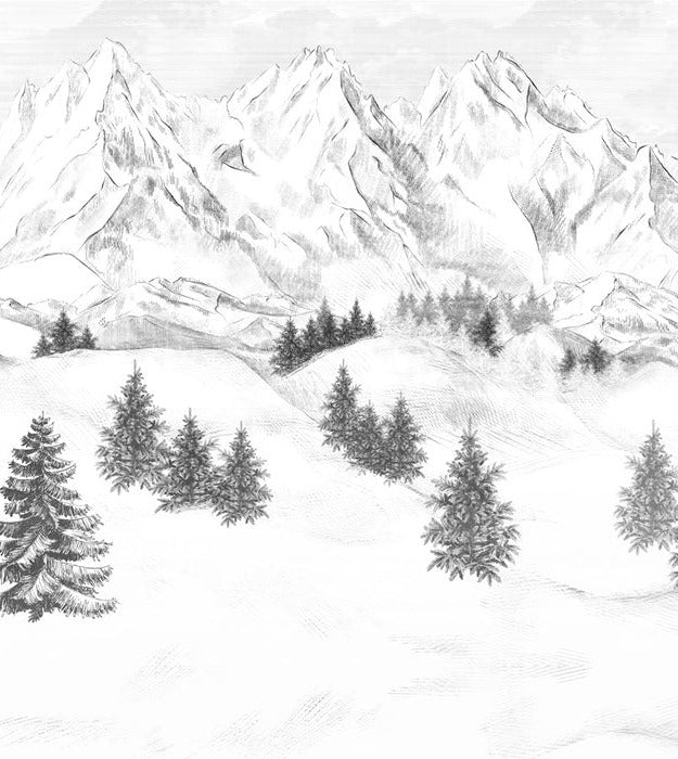 Papel pintado de la montaña de Chamonix