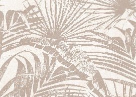 Papel pintado Hoja de selva monocromo