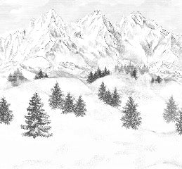 Tapete Berggipfel von Chamonix