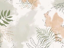 Panorama-Tapete Aquarell Pflanzen