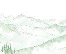 Tapete Bergkette der Aravis hellgrün