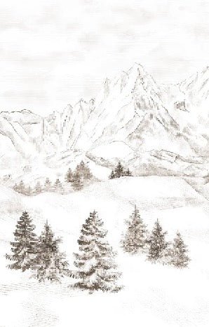 Tapete Bergmassiv der Alpen