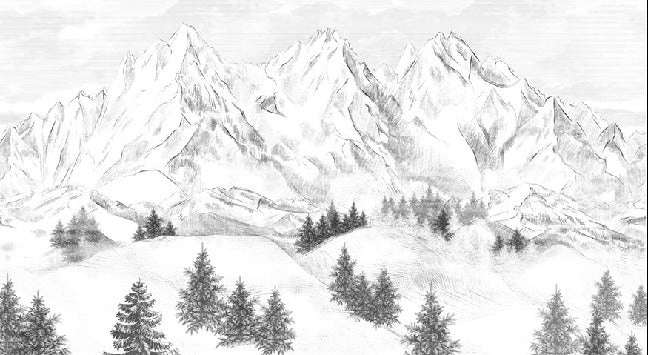 Tapete Berggipfel von Chamonix