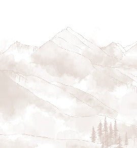 Panorama-Tapete Aravis beige