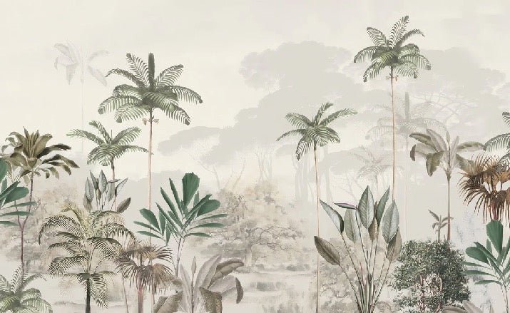 Papier peint panoramique jungle eden vert, XXL, tendance