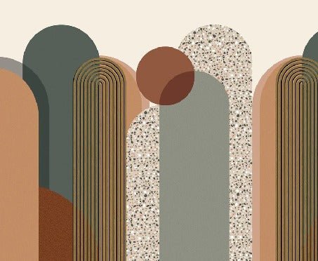 Tapete Art Deco Grafik Trend