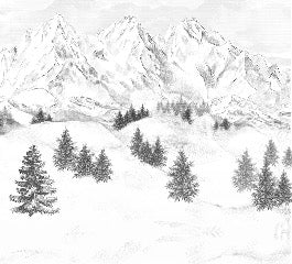 Tapete Berggipfel von Chamonix