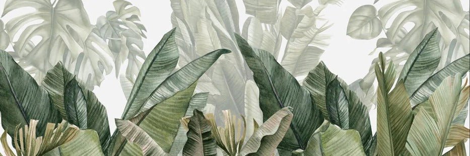 Panorama-Tapete Bananenbaum grün