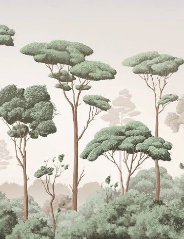 Papier peint brise légère pinède, XXL, tendance