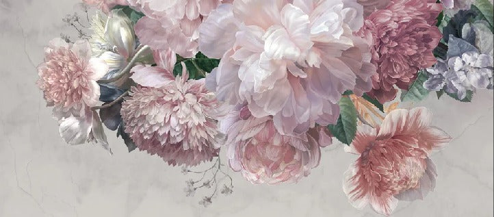 Papier peint panoramique pivoines