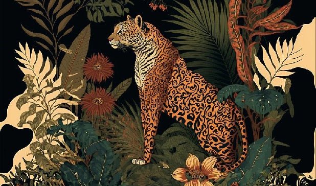 Exotische Tigertapete