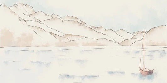 Papier peint Annecy, cimes & art