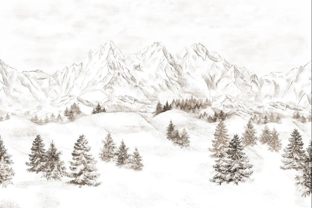 Tapete Bergmassiv der Alpen
