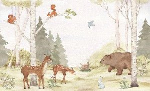 Papier peint forêt enchantée chambre enfant