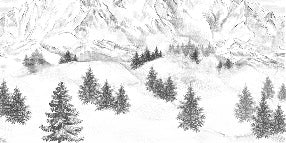 Tapete Berggipfel von Chamonix