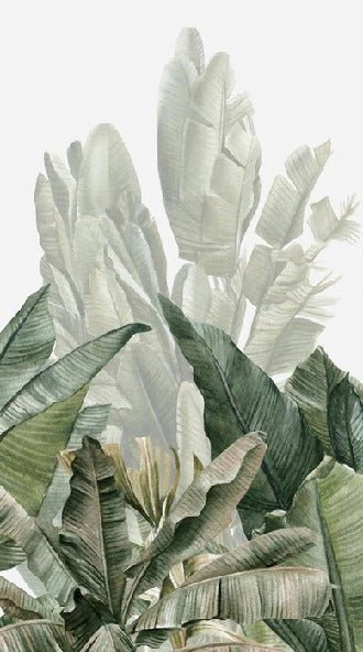 Papel pintado panorámico Plátano verde