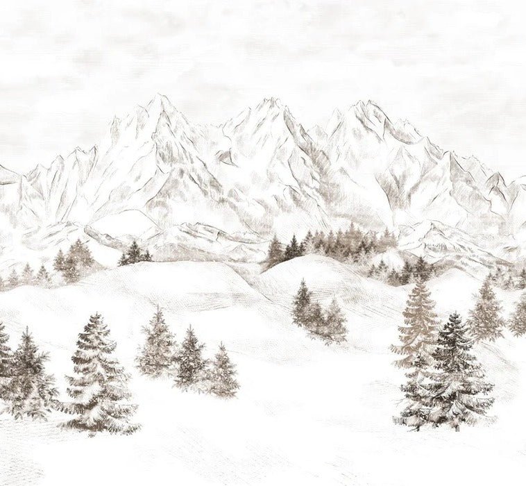 Tapete Bergmassiv der Alpen