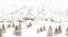 Papier peint montagne massif des Alpes, XXL, tendance