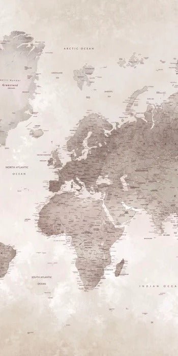 Timeless world map wallpaper