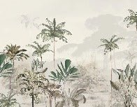 Papier peint panoramique jungle eden vert