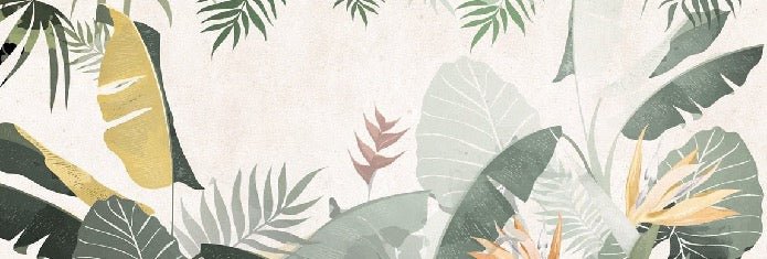 Papier peint sur mesure végétal vert jaune, XXL, tendance