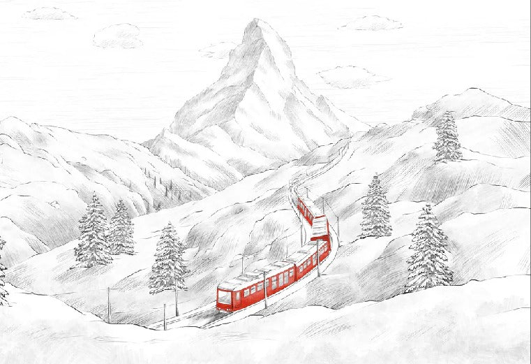 Papier peint panoramique Mont Cervin, XXL, tendance