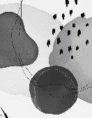 Papier peint moderne aquarelle noir et blanc, XXL, tendance