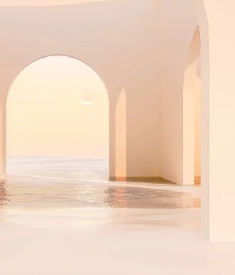 Panoramic sunset arch design wallpaper