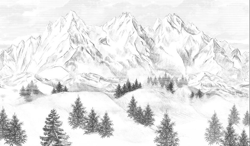 Papel pintado de la montaña de Chamonix
