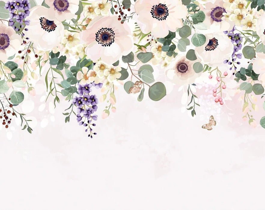 Papier peint floral provence