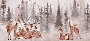 Tapete Kinderzimmer süße Rehe