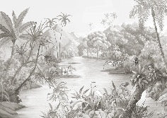 Papier peint restaurant jungle pittoresque, XXL, tendance