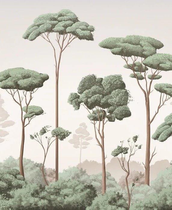 Papier peint brise légère pinède, XXL, tendance