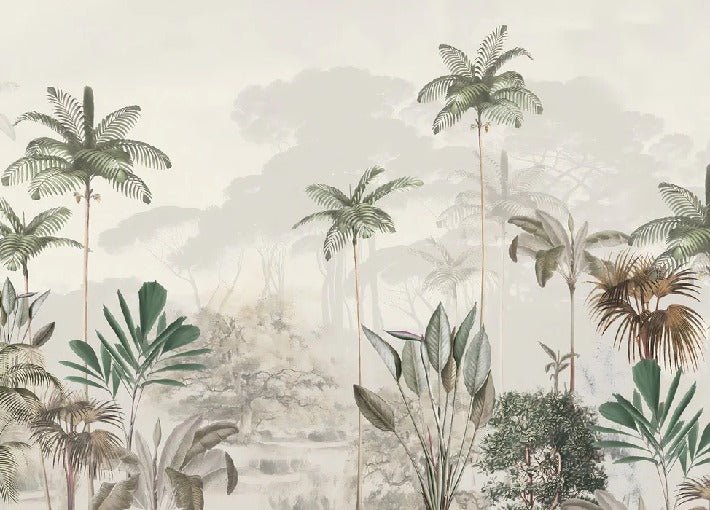 Papier peint panoramique jungle eden vert, XXL, tendance