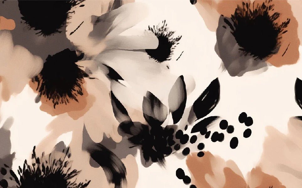 Hypnotische Blumentapete
