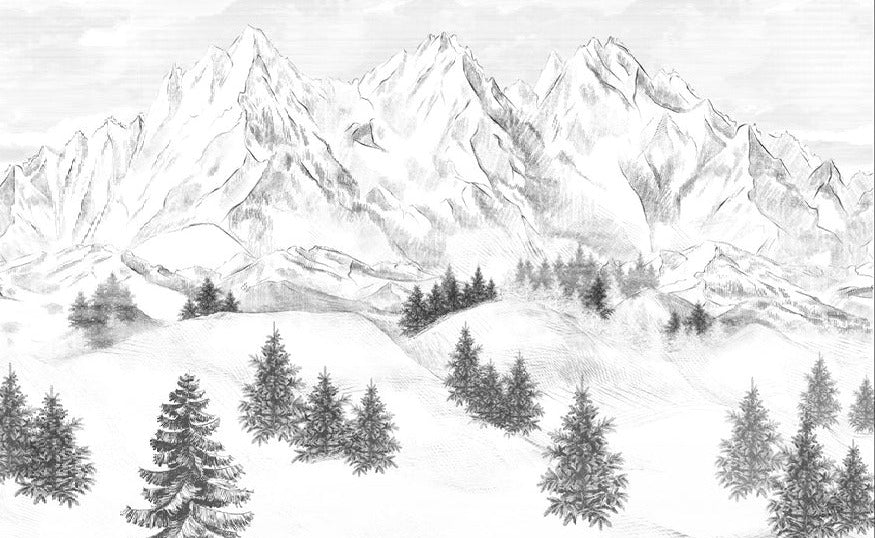 Sfondo della montagna di Chamonix