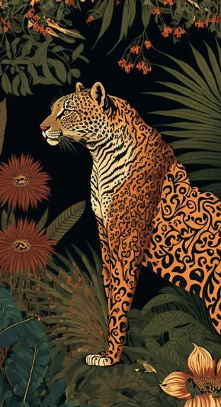 Papel pintado Tigre exótico