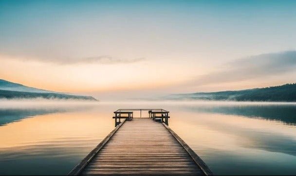 Papier peint photo vue lac