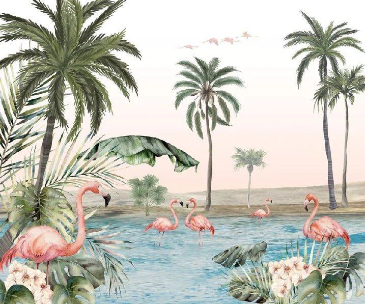 Tapete Oasis Flamingo