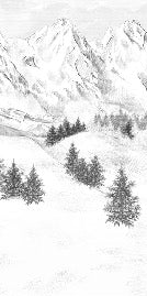 Tapete Berggipfel von Chamonix