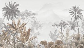 Papier peint tendance tropical sepia, XXL, tendance