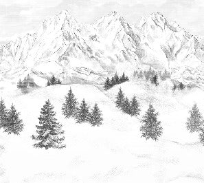 Tapete Berggipfel von Chamonix