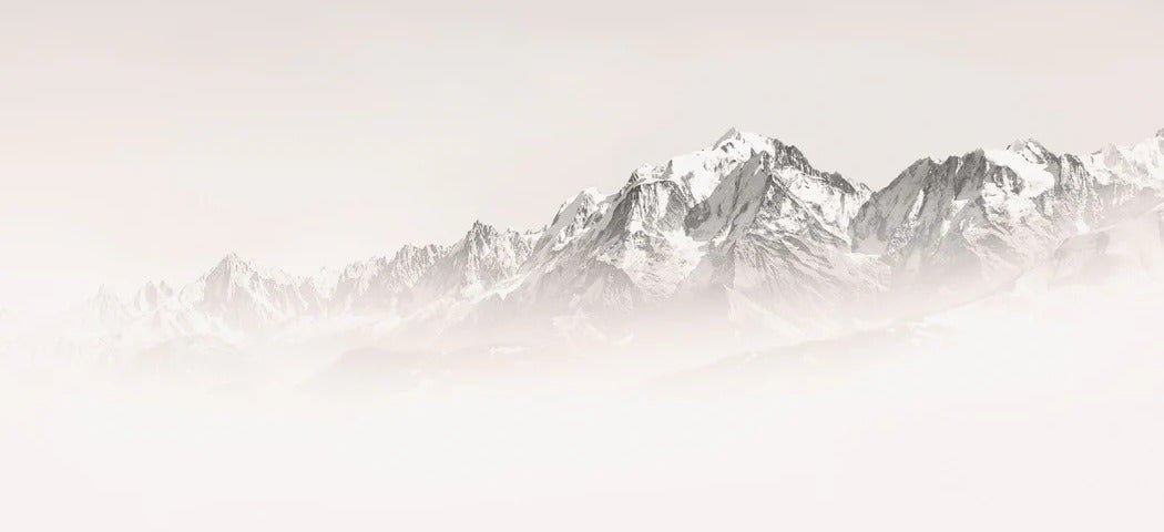 Tapete Nebliger Morgen Mont Blanc