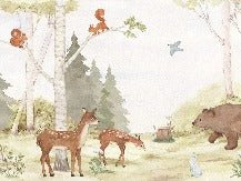 Papier peint forêt enchantée chambre enfant, XXL, tendance
