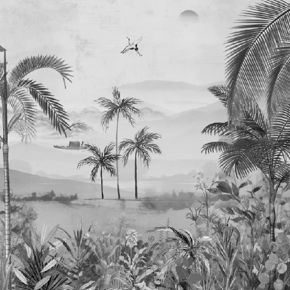 Papier peint l'art de la jungle peint, XXL, tendance